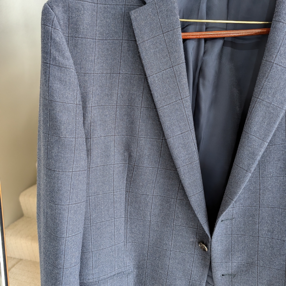 Polo by Ralph Lauren Blue Checkered Blazer - Picture 2 of 6